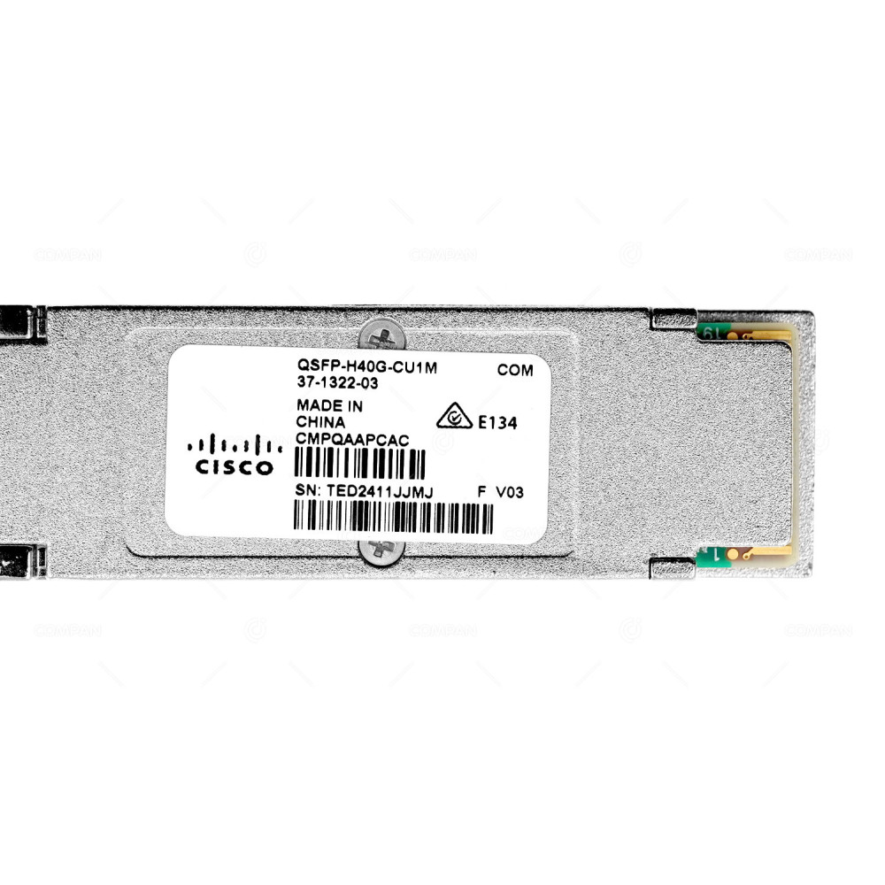 QSFP-H40G-CU1M CISCO 40GB QSFP+ DIRECT ATTACH DA COPPER CABLE 1M BEIGE 37-1322-03